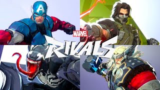 Marvel Rivals - All Character Intros & MVP Animations (4K 60FPS)