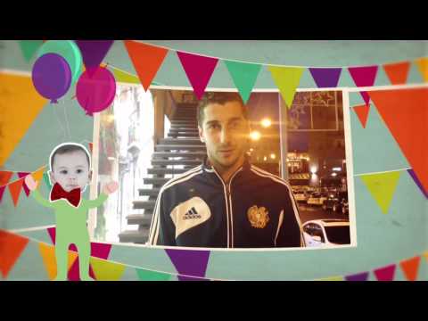 The celebrities are congratulating Narek's first birthday