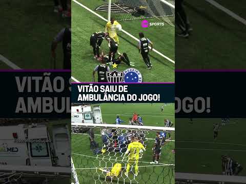 LESÃO FEIA! O ZAGUEIRO DO GALO SE CHOCOU COM O GOLEIRO E PRECISOU SAIR DE AMBULÂNCIA DO JOGO #shorts