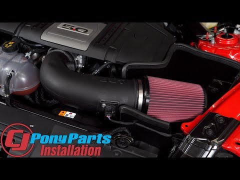 2018-2022 Mustang GT JLT Performance Cold Air Intake Kit Black Textured Installation