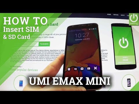 Set SIM & SD Card in UMI eMax Mini - Install SIM and SD