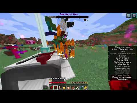 The Gaia boss fight in 1.16.3 (Botania)