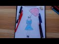 Easy drawing girl/ #miski hanaa Arts/ baro sida losawiro sawir gacmed