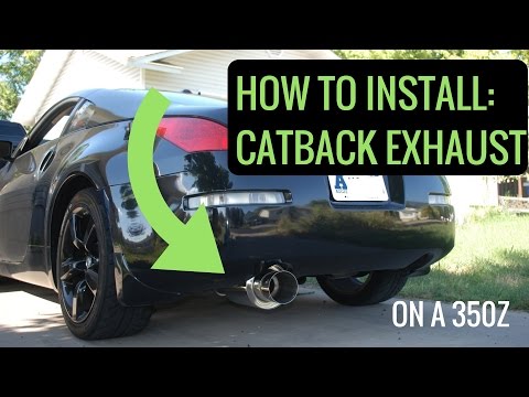HOW TO INSTALL CATBACK EXHAUST (ON 350Z) - Megan Racing Catback on 350Z