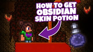 How to make Obsidian Skin Potion in Terraria