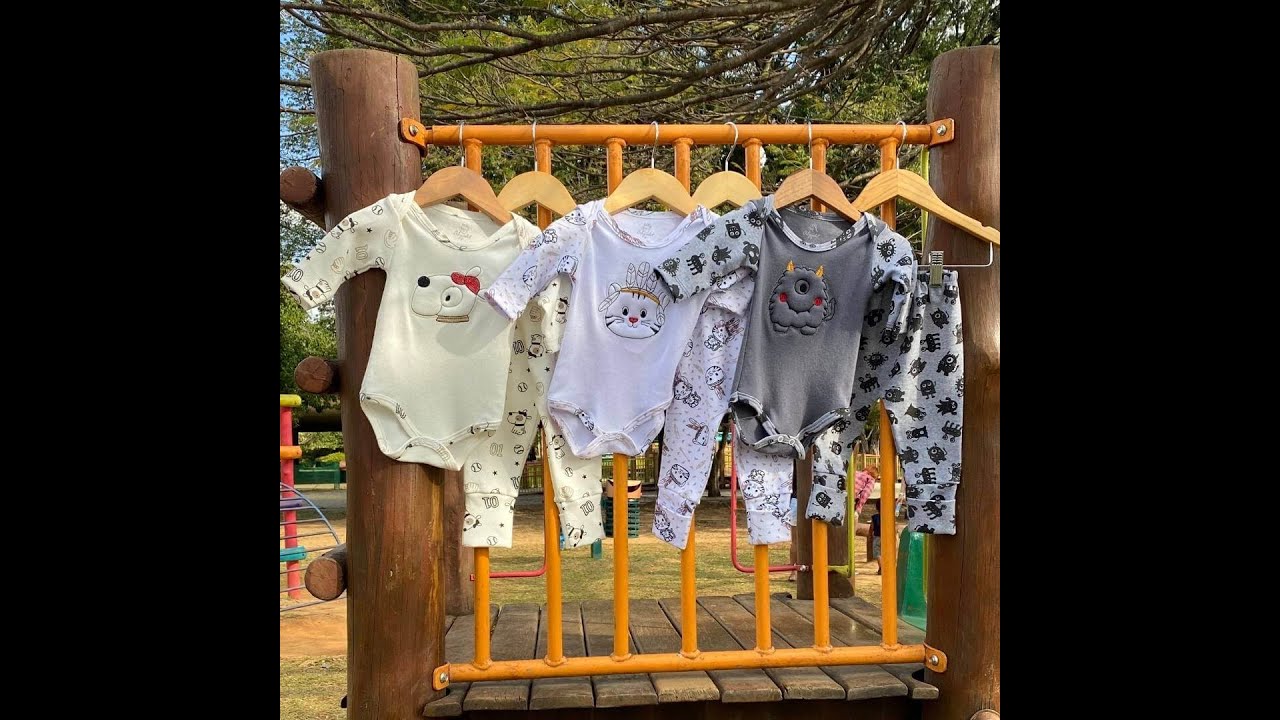 Kit 3 Conjuntos Bebê Body Manga Longa E Calça Estampada