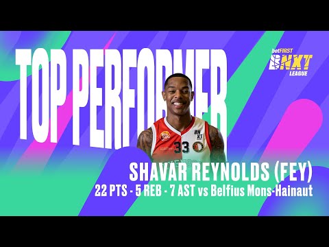 Shavar Reynolds Top Performer- Zeeuw en Zeeuw Feyenoord vs Belfius Mons Hainaut