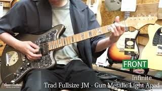 Video thumbnail for Green Guitars - Infinite Trad Fullsize JM - Gun Metalic Light Aged by Green Guitars