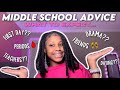 MIDDLE SCHOOL ADVICE 6th 7th And 8th Grade Survival Guide 2024 2025