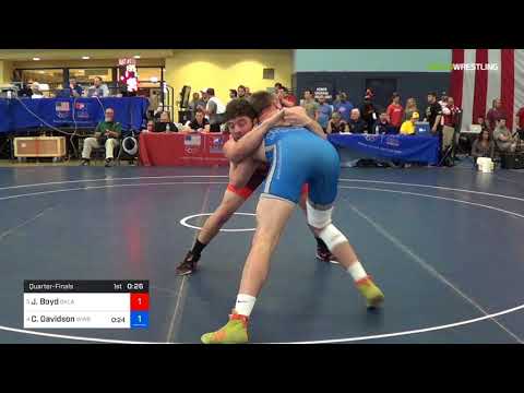 2018 FS WTT Challenge/UWW Juniors 97 Quarter-Finals - Jake Boyd (Okla) Vs. Cale Davidson (WWRTC).m
