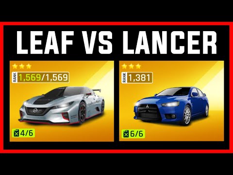 Asphalt 9 MAX Nissan Leaf VS MAX Lancer | ULTIMATE BATTLE 🔥🔥