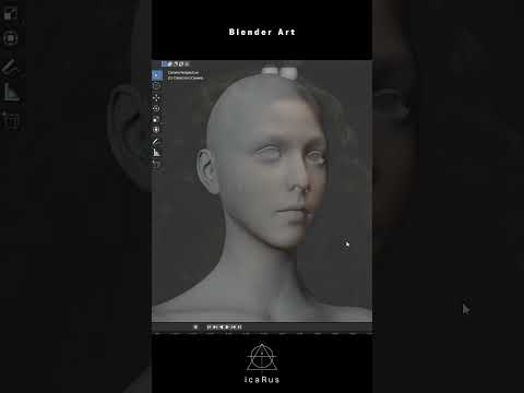 [Speed Art] - 블랜더 크롬타입 아트 [ Blender Chrome type art ] #shorts