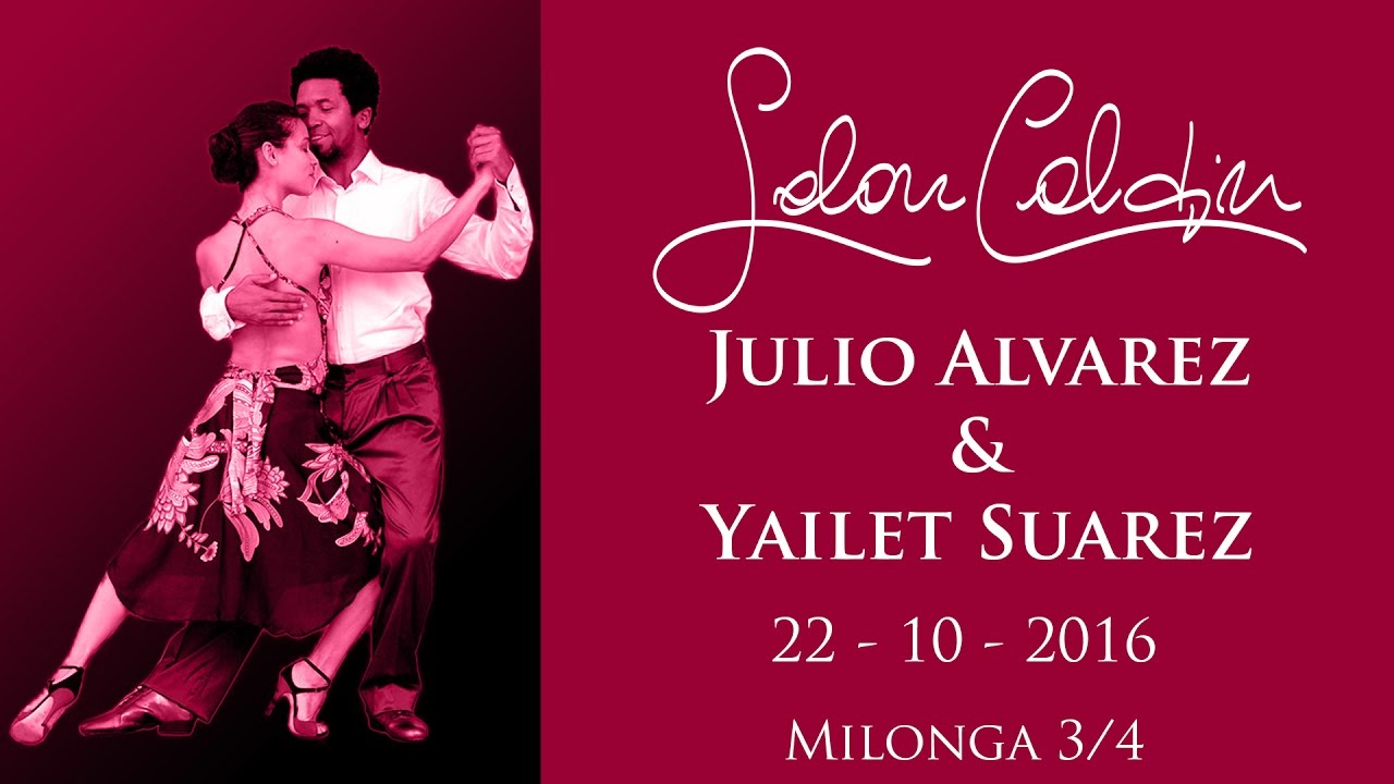 Julio Alvarez & Yailet Suarez at Salon Caldin - October 2016 - 3/4 milonga