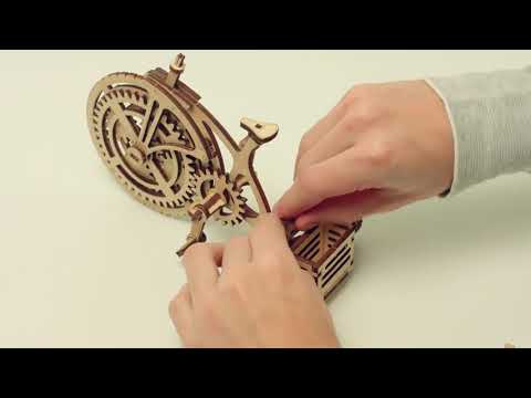 Wood Trick Unboxing Bicycle 3D puzzle Wooden Model KIT