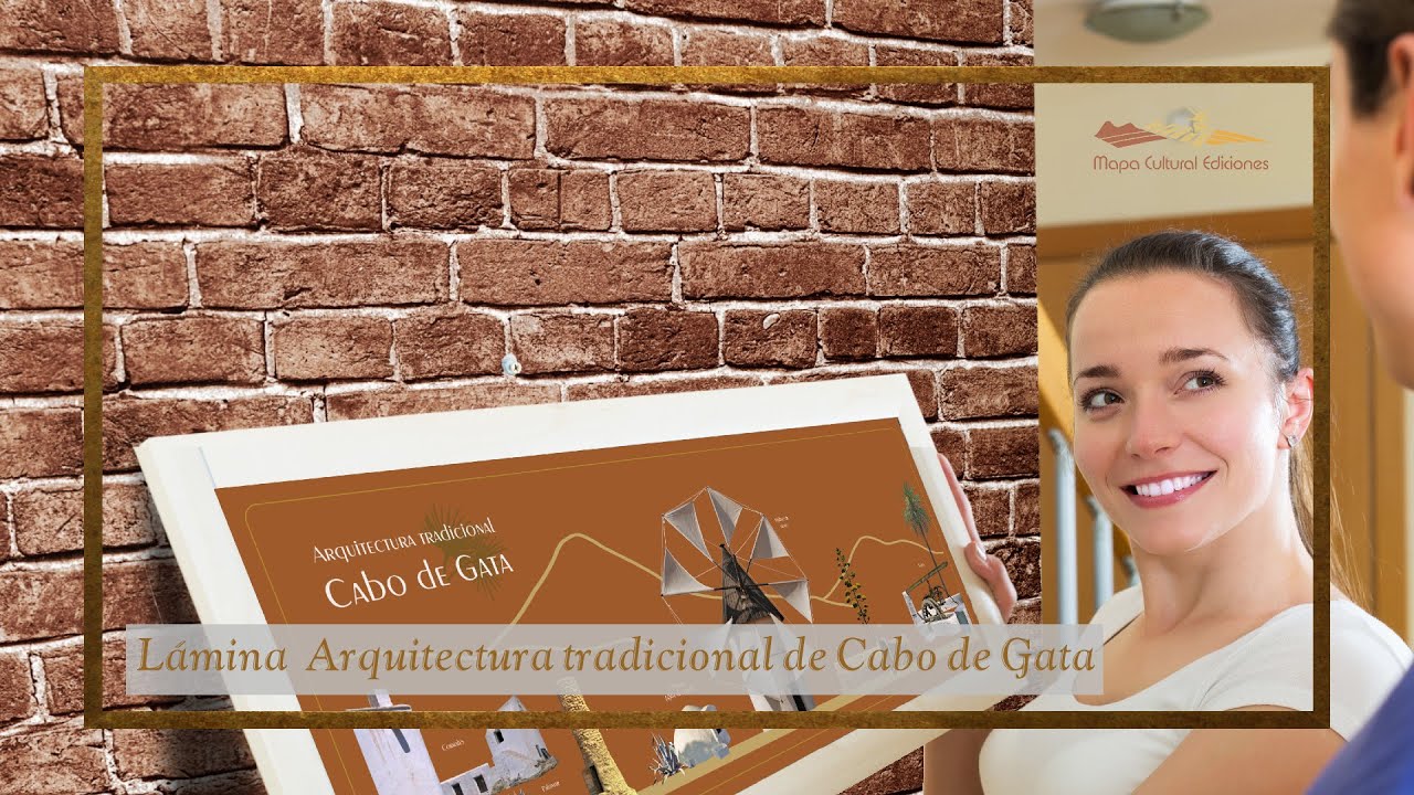 Lamina decorativa 'Arquitectura Tradicional de Cabo de Gata' (Almeru00eda, Nu00edjar, Carboneras-Andalucu00eda)