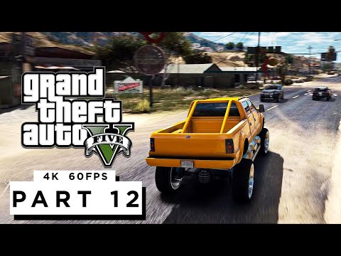 GRAND THEFT AUTO 5 Walkthrough Gameplay Part 12 - (PC 4K 60FPS) RTX 3090 MAX SETTINGS