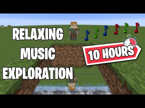 ⛏️ MINECRAFT  | 10h of Relaxing Music ???? with Random Computer-Guided Autopilot Exploration in HD????