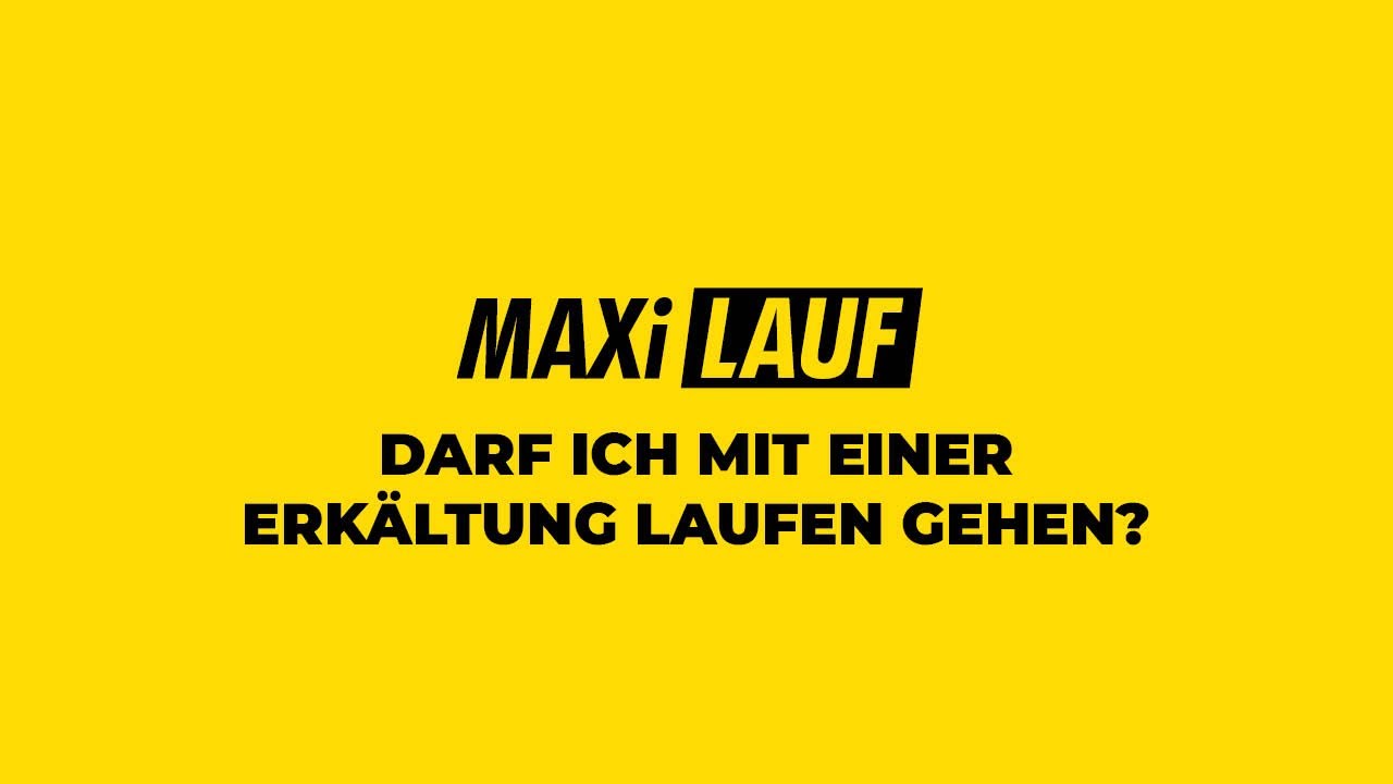 #19 Darf ich mit einer Erkältung laufen gehen? - Maxilauf Hamm