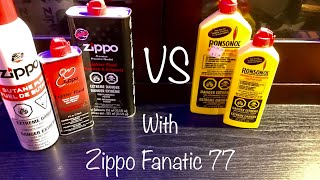 ZIPPO vs RONSON Fuels Comparison With ZippoFanatic77 !