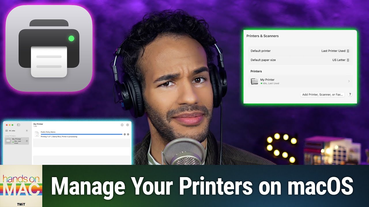 macOS Print Center Walkthrough - An essential utility if you print!