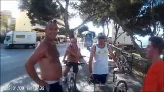 In the Tour de St Ponsa cycle race,riders go the wrong way!