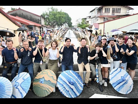 走訪美濃水圳漫旅藝術節 陳其邁推薦體驗小鎮魅力