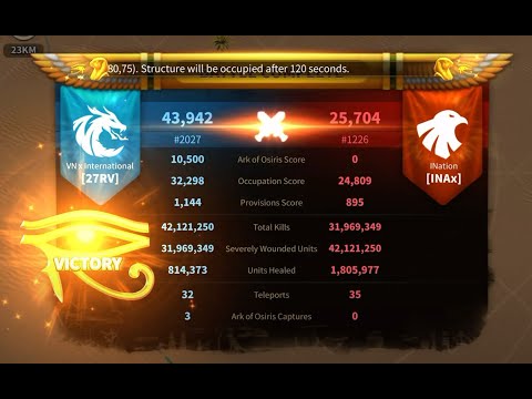 Ark Of Osiris l [27RV] vs [INAx] l Rise Of Kingdoms