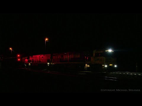 2PM5 Pacific National Train At Night - PoathTV Australian Railways