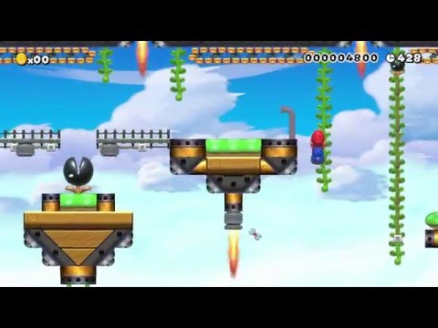 Organic Aircraft by Th3Cozy - SUPER MARIO MAKER - No Commentary 1AH