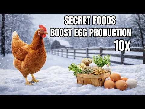 9 NATURAL FOODS To Boost EGG PRODUCTION In CHICKENS | NATURAL CHICKEN FEED | BACKYARD CHICKEN