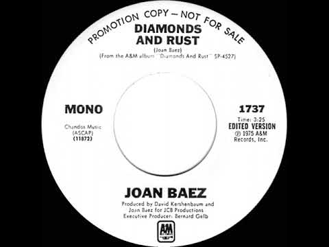 1975 Joan Baez - Diamonds And Rust (mono radio promo 45)