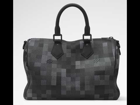 Louis Vuitton Speedy Bandoulière 30 M28977 Damoflage Coated Canvas Handbag