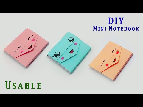 DIY Mini Notebooks One Sheet Of Paper | DIY Back To School | How To Make A Paper Notebook Easy