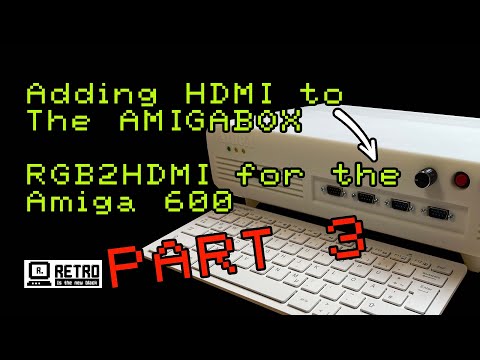 Adding HDMI to the Amigabox A600 gaming console - RGB2HDMI #diy #amiga600 #amiga