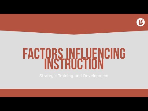 Training and the Internal Environment