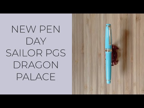 New Pen Day | Sailor Pro Gear Slim Dragon Palace Unboxing, First Impressions, Size Comparison