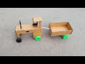 How To Make Tractor Trolley At Home With Cardboard