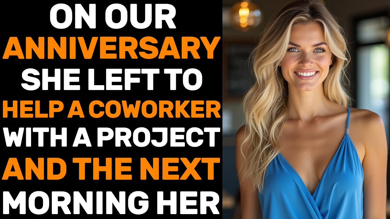 On Our Anniversary, She Left To Help A Coworker With A Project — And The Next Morning, Her