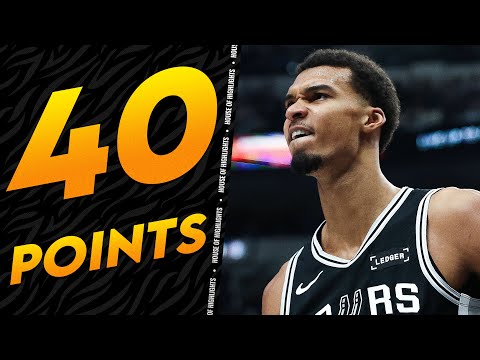 Victor Wembanyama DROPS 40 PTS, 15 REB & 3 BLK vs Mavericks 🔥