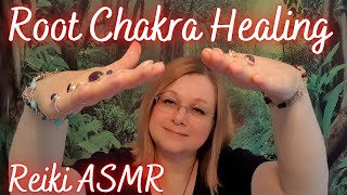 ROOT CHAKRA HEALING. ASMR Reiki crystal healing meditation. 5 minutes.