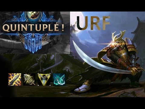 100% Crit Master Yi Pentakill - Urf Mode