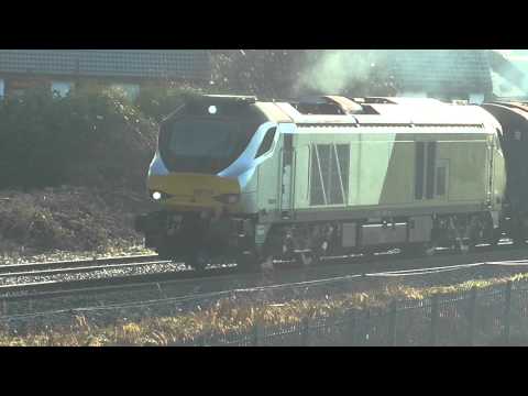 **MEGA HELLFIRE** DRS Class 68 No 68014 on 1Z68 Newport - Leeds on 6.12.14 - HD