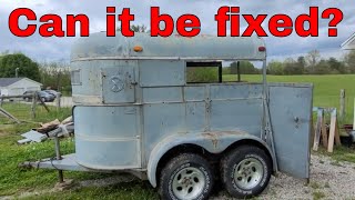 Can We Fix This Old Horse Trailer? Removing The Rotten Floor