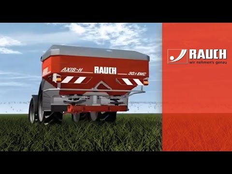 RAUCH AXIS H függesztett hidraulikus hajtású műtrágyaszóró a kis és középüzemeknek