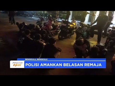 POLRESTA BENGKULU AMANKAN SEKELOMPOK REMAJA TAWURAN SAJAM
