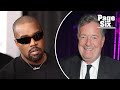 Big Baby Kanye West Storms Out Of Heated Piers Morgan Interview Antisemitic P K