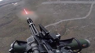 UH-1Y Venom - US Marines Firing The Powerful GAU-21 Machine Gun & M134 Minigun