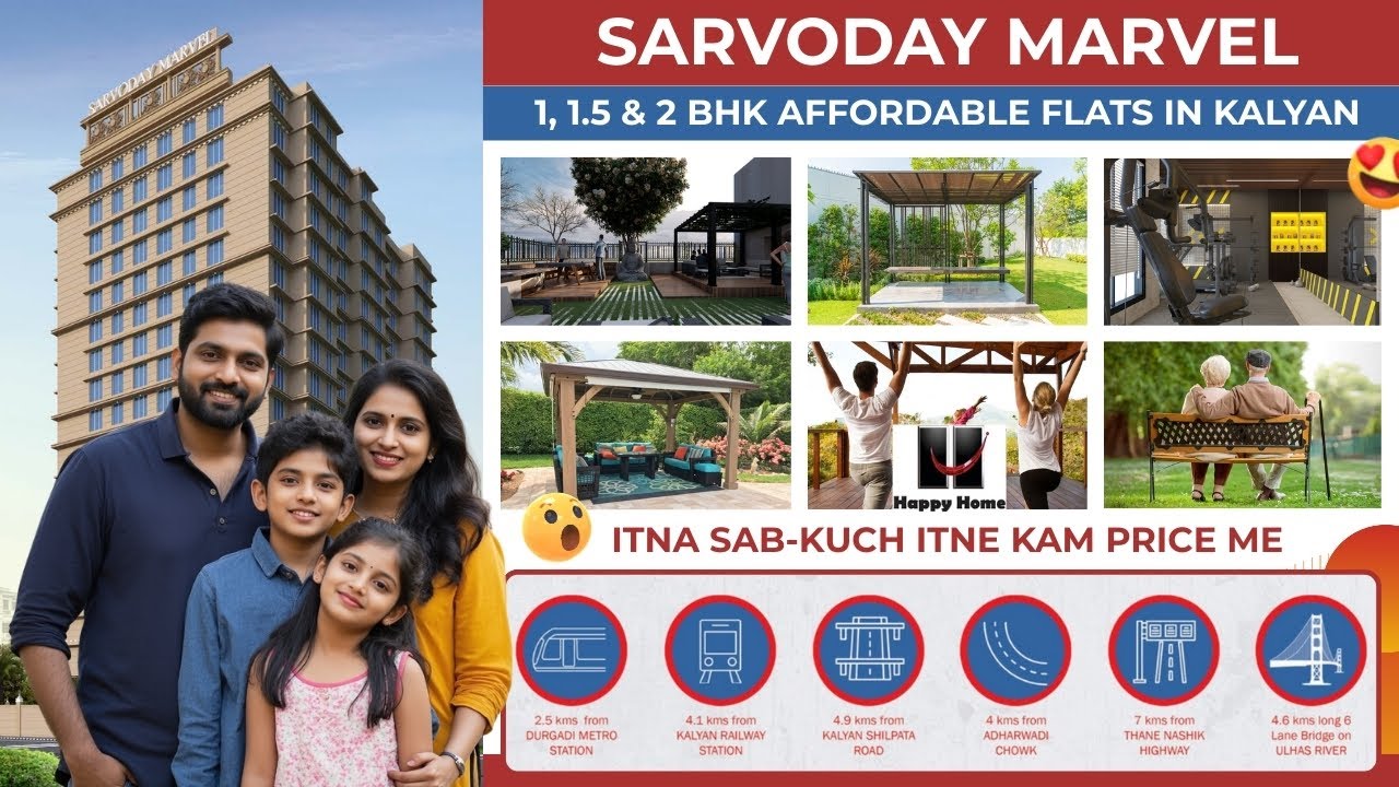 Sarvoday Marvel Kalyan East residential flats