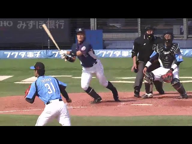 【3回表】3連打でさらに追加点!! ライオンズ・斉藤 タイムリー2ベース!! 2015/4/29 M-L