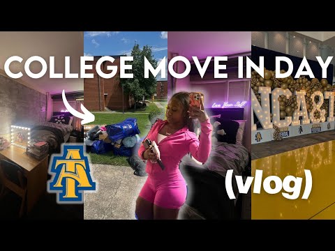COLLEGE MOVE IN DAY VLOG | NCAT *freshman*